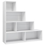 vidaXL Bibliotecă/Separator, alb lucios, 155x24x160 cm, lemn prelucrat vidaXL Bibliotecă/Separator, alb lucios, 155x24x160 cm, lemn prelucrat