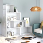 vidaXL Bibliotecă/Separator, alb lucios, 155x24x160 cm, lemn prelucrat vidaXL Bibliotecă/Separator, alb lucios, 155x24x160 cm, lemn prelucrat