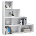 vidaXL Bibliotecă/Separator, alb lucios, 155x24x160 cm, lemn prelucrat vidaXL Bibliotecă/Separator, alb lucios, 155x24x160 cm, lemn prelucrat