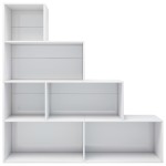vidaXL Bibliotecă/Separator, alb lucios, 155x24x160 cm, lemn prelucrat vidaXL Bibliotecă/Separator, alb lucios, 155x24x160 cm, lemn prelucrat