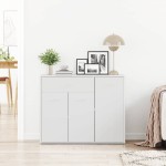 vidaXL Dulap, alb, 88 x 30 x 70 cm, lemn prelucrat