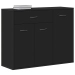 vidaXL Dulap, negru, 88 x 30 x 70 cm, lemn prelucrat