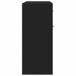 vidaXL Dulap, negru, 88 x 30 x 70 cm, lemn prelucrat