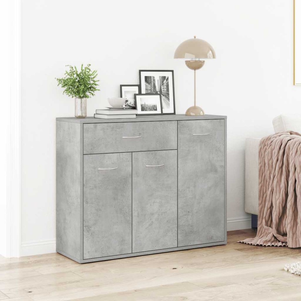vidaXL Dulap, gri beton, 88 x 30 x 70 cm, lemn prelucrat