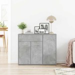 vidaXL Dulap, gri beton, 88 x 30 x 70 cm, lemn prelucrat