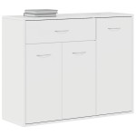 vidaXL dulap, alb extralucios, 88x30x70 cm, lemn prelucrat