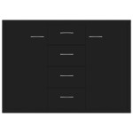 vidaXL Dulap, negru, 88 x 30 x 65 cm, lemn prelucrat