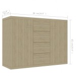 vidaXL Dulap, stejar Sonoma, 88 x 30 x 65 cm, lemn prelucrat