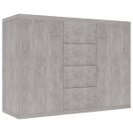 vidaXL Dulap, gri beton, 88x30x65 cm, lemn prelucrat