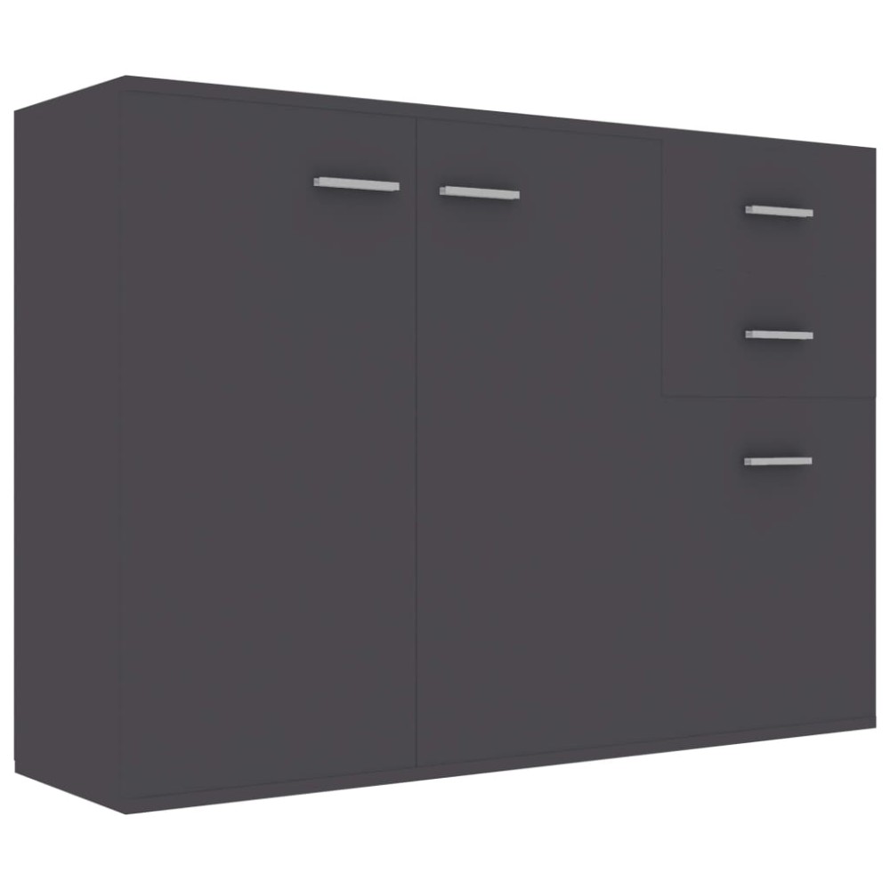 vidaXL Dulap, gri, 105x30x75 cm, lemn prelucrat