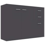 vidaXL Dulap, gri, 105x30x75 cm, lemn prelucrat vidaXL Dulap, gri, 105x30x75 cm, lemn prelucrat