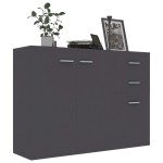 vidaXL Dulap, gri, 105x30x75 cm, lemn prelucrat vidaXL Dulap, gri, 105x30x75 cm, lemn prelucrat