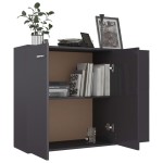 vidaXL Dulap, gri, 105x30x75 cm, lemn prelucrat vidaXL Dulap, gri, 105x30x75 cm, lemn prelucrat