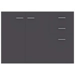 vidaXL Dulap, gri, 105x30x75 cm, lemn prelucrat vidaXL Dulap, gri, 105x30x75 cm, lemn prelucrat