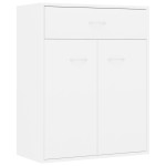 vidaXL Dulap, alb, 60x30x75 cm, lemn prelucrat