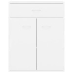 vidaXL Dulap, alb, 60x30x75 cm, lemn prelucrat