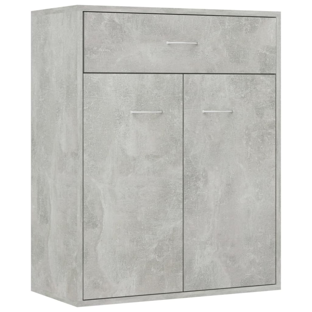 vidaXL Dulap, gri beton, 60x30x75 cm, lemn prelucrat