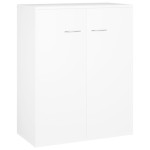 vidaXL Dulap, alb, 60x30x75 cm, lemn prelucrat