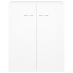 vidaXL Dulap, alb, 60x30x75 cm, lemn prelucrat