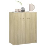 vidaXL Dulap, stejar Sonoma, 60 x 30 x 75 cm, lemn prelucrat