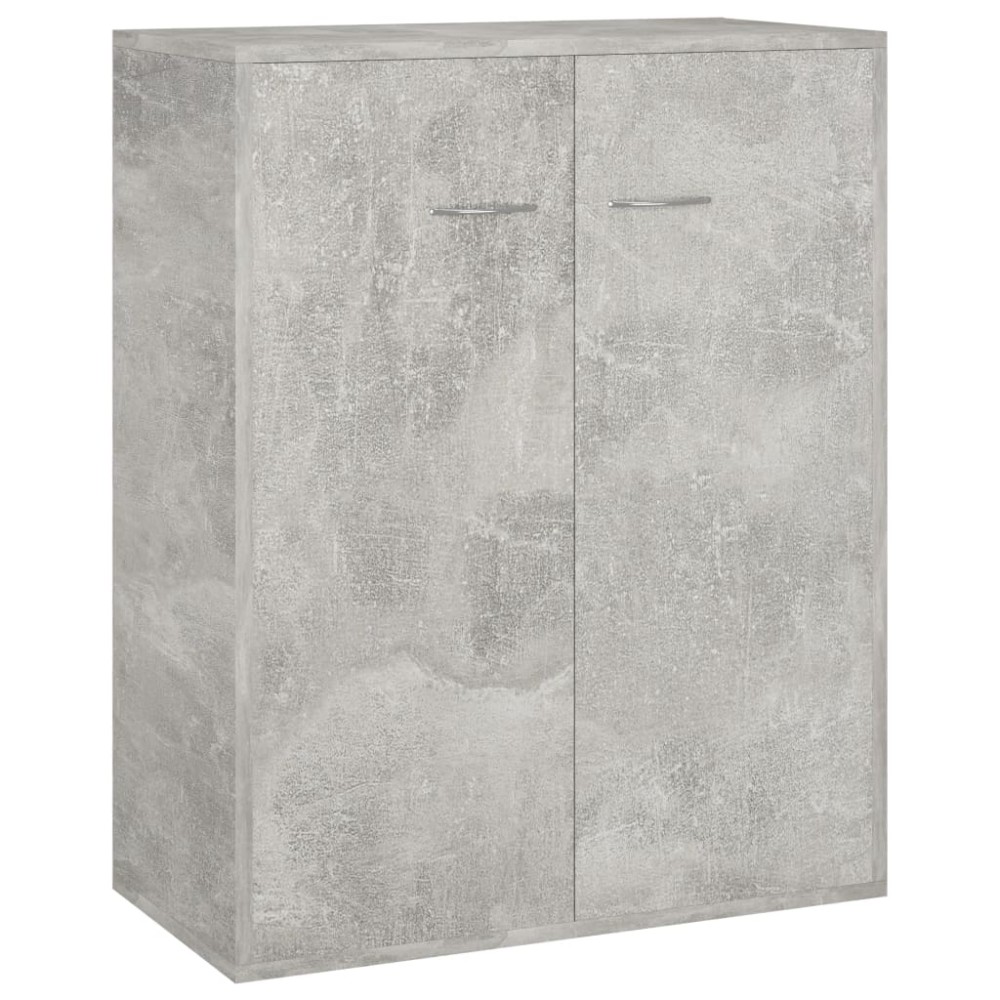 vidaXL Dulap, gri beton, 60x30x75 cm, lemn prelucrat