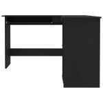 vidaXL Birou de colț în formă de L, negru 120x140x75 cm lemn prelucrat vidaXL Birou de colț în formă de L, negru 120x140x75 cm lemn prelucrat