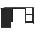 vidaXL Birou de colț în formă de L, negru 120x140x75 cm lemn prelucrat vidaXL Birou de colț în formă de L, negru 120x140x75 cm lemn prelucrat