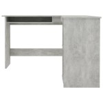 vidaXL Birou de colț în formă de L, gri beton, 120x140x75 cm, lemn