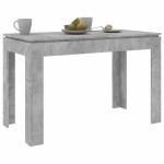 vidaXL Masă de bucătărie, gri beton, 120x60x76 cm, lemn prelucrat vidaXL Masă de bucătărie, gri beton, 120x60x76 cm, lemn prelucrat