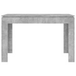vidaXL Masă de bucătărie, gri beton, 120x60x76 cm, lemn prelucrat vidaXL Masă de bucătărie, gri beton, 120x60x76 cm, lemn prelucrat