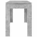 vidaXL Masă de bucătărie, gri beton, 120x60x76 cm, lemn prelucrat vidaXL Masă de bucătărie, gri beton, 120x60x76 cm, lemn prelucrat