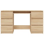 vidaXL Birou de scris, stejar sonoma, 140x50x77 cm, lemn prelucrat