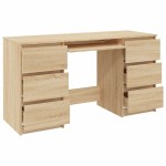 vidaXL Birou de scris, stejar sonoma, 140x50x77 cm, lemn prelucrat