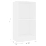 vidaXL Bibliotecă, alb, 40x24x75 cm, lemn prelucrat vidaXL Bibliotecă, alb, 40x24x75 cm, lemn prelucrat
