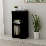 vidaXL Bibliotecă, negru, 40x24x75 cm, lemn prelucrat vidaXL Bibliotecă, negru, 40x24x75 cm, lemn prelucrat