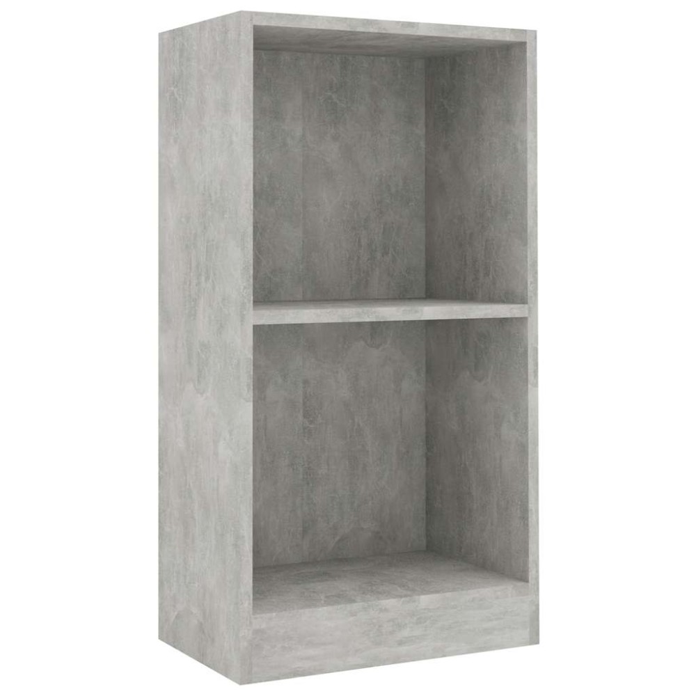 vidaXL Bibliotecă, gri beton, 40x24x75 cm, lemn prelucrat