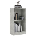 vidaXL Bibliotecă, gri beton, 40x24x75 cm, lemn prelucrat vidaXL Bibliotecă, gri beton, 40x24x75 cm, lemn prelucrat