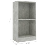 vidaXL Bibliotecă, gri beton, 40x24x75 cm, lemn prelucrat vidaXL Bibliotecă, gri beton, 40x24x75 cm, lemn prelucrat