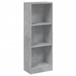 vidaXL Bibliotecă cu 3 rafturi, gri beton, 40x24x109 cm, lemn compozit vidaXL Bibliotecă cu 3 rafturi, gri beton, 40x24x109 cm, lemn compozit