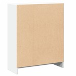 vidaXL Bibliotecă, alb, 60x24x76 cm, lemn compozit vidaXL Bibliotecă, alb, 60x24x76 cm, lemn compozit