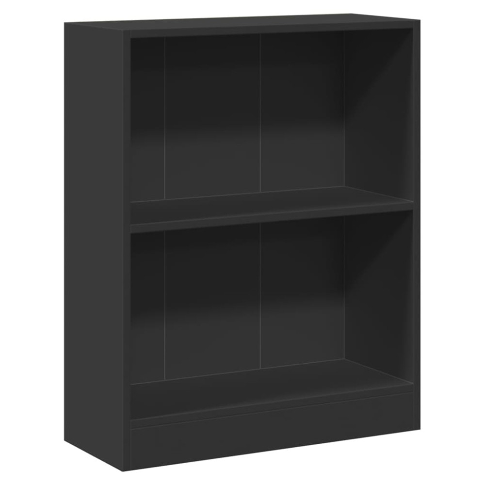 vidaXL Bibliotecă, negru, 60x24x76 cm, lemn compozit