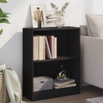 vidaXL Bibliotecă, negru, 60x24x76 cm, lemn compozit vidaXL Bibliotecă, negru, 60x24x76 cm, lemn compozit