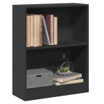 vidaXL Bibliotecă, negru, 60x24x76 cm, lemn compozit vidaXL Bibliotecă, negru, 60x24x76 cm, lemn compozit