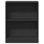 vidaXL Bibliotecă, negru, 60x24x76 cm, lemn compozit vidaXL Bibliotecă, negru, 60x24x76 cm, lemn compozit