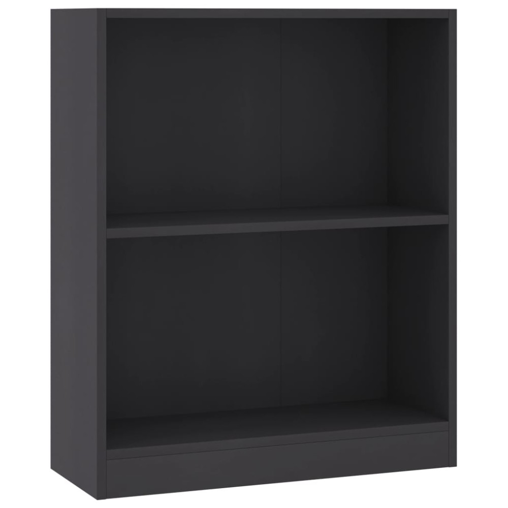 vidaXL Bibliotecă, gri, 60x24x76 cm, lemn compozit
