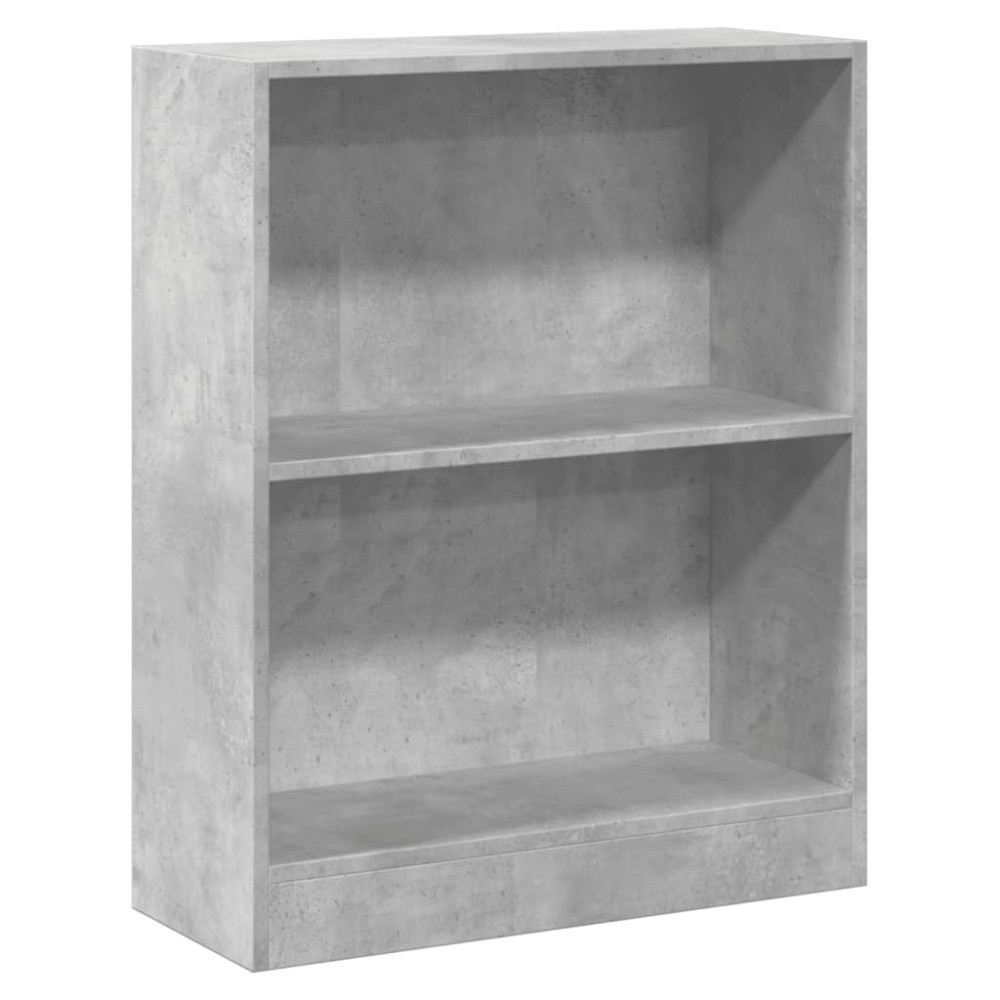 vidaXL Bibliotecă, gri beton, 60x24x76 cm, lemn compozit