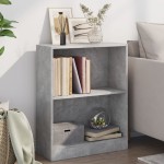 vidaXL Bibliotecă, gri beton, 60x24x76 cm, lemn compozit vidaXL Bibliotecă, gri beton, 60x24x76 cm, lemn compozit