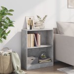 vidaXL Bibliotecă, gri beton, 60x24x76 cm, lemn compozit vidaXL Bibliotecă, gri beton, 60x24x76 cm, lemn compozit