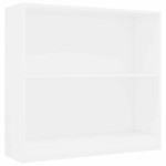 vidaXL Bibliotecă, alb, 80x24x75 cm, lemn prelucrat vidaXL Bibliotecă, alb, 80x24x75 cm, lemn prelucrat