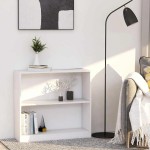 vidaXL Bibliotecă, alb, 80x24x75 cm, lemn prelucrat vidaXL Bibliotecă, alb, 80x24x75 cm, lemn prelucrat